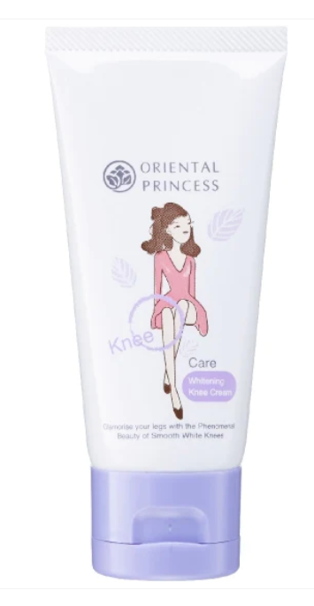 Oriental Princess Knee Care Whitening Cream, 50g tube, for smooth and clear knees.