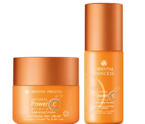 Natural Power C Miracle Brightening Complex day cream and night serum.