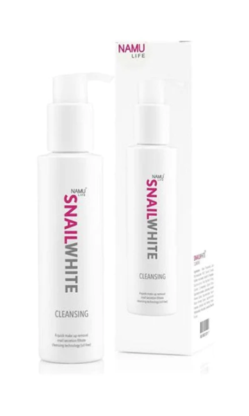 Namu Life Snail White Cleansing Foam, 151ml bottle and packaging, facial cleanser with snail mucin extract.