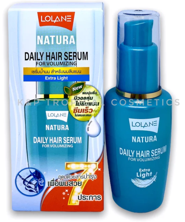 Natura Daily Hair Serum For Volumizing, 50 ml bottle with product packaging.