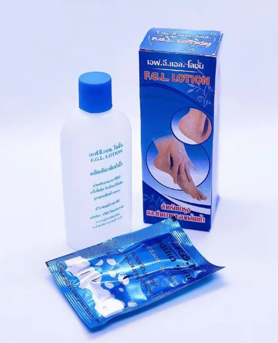 .G.L LOTION Foot Care Set - for cracked heels - peeling - soaking - polishing