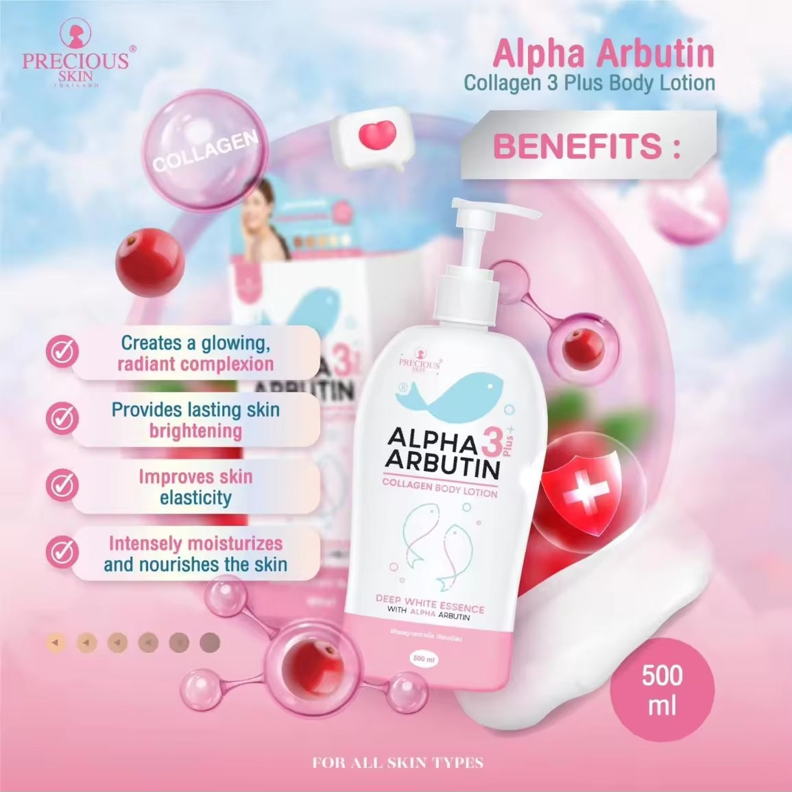 Precious Skin Alpha Arbutin - Body Lotion