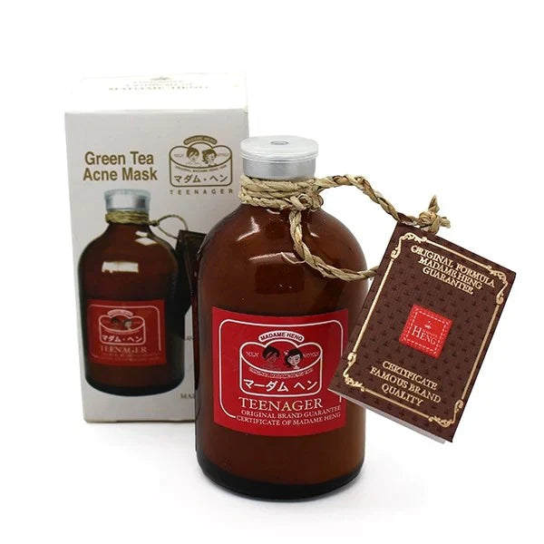 Madame Heng Green Tea Acne Mask for problem skin, 50g bottle with box.