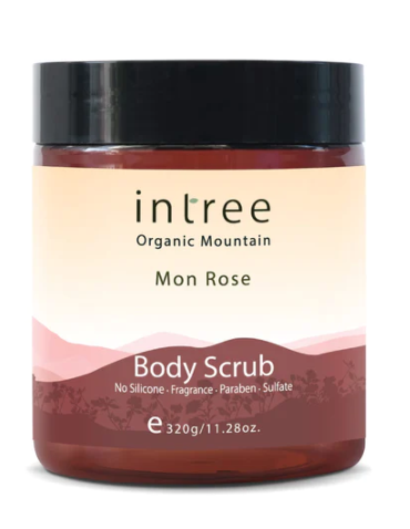 Phutawan Intree Organic Mon Rose Body Scrub, 320g