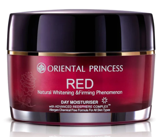 Oriental Princess RED Natural Whitening & Firming Phenomenon Day Moisturiser, 50g jar.