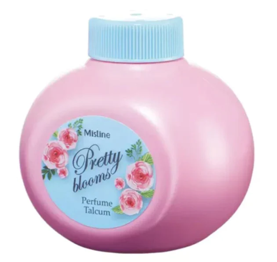 Mistine Pretty Blooms Perfume Talcum 100 g., Perfumed talcum "Beautiful Flowers" 100 gr.