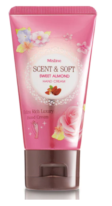 Mistine Scent & Soft Sweet Almond Hand Cream 50 g., Hand cream "Sweet almond" 50