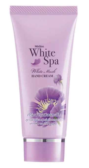 Mistine White Spa White Musk Hand Cream 30 g., Fragrant hand cream "White Musk" 30 g.