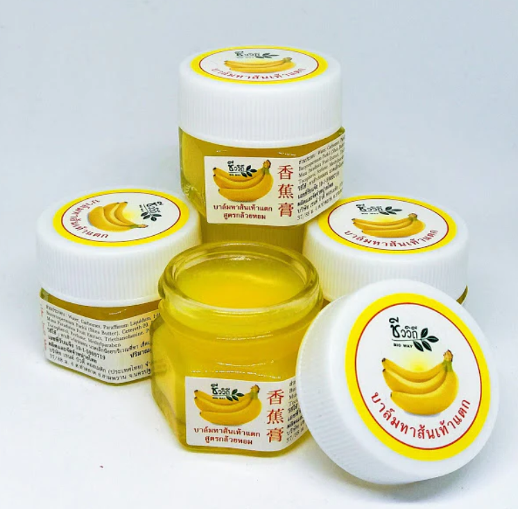 Bio Way Banana Foot Cream 25 g., Banana cream-balm for cracked heels and to moisturize the skin of the feet 25 g.