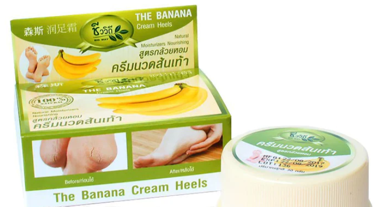 Bio Way Banana Heel Cream 30 g., Cream for treating cracked heels and moisturizing the skin of the foot 30 g.