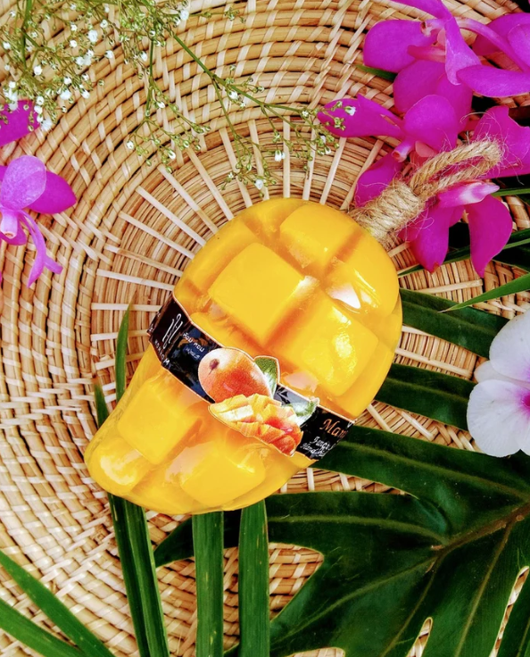 Siam Virgin Mango Soap 145 g., Thai fragrant figured soap Mango on a rope 145 g.