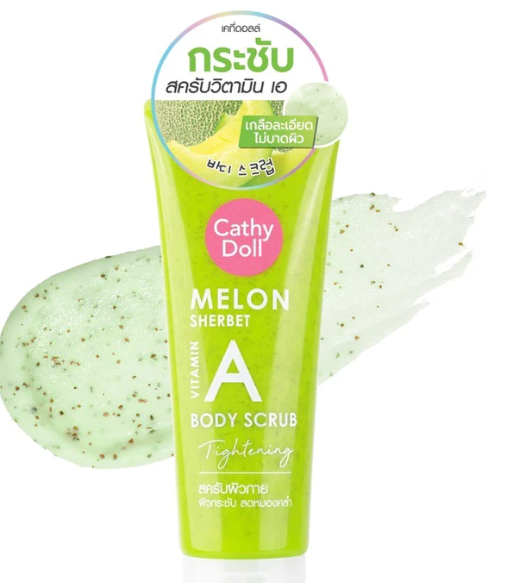 Karmart Cathy Doll Melon Sherbet Vitamin A Tightening Body Scrub 320 g., Tightening body scrub "Melon Sherbet" 320 gr.