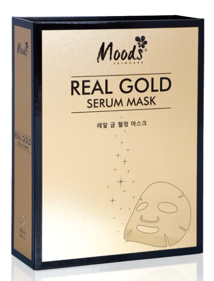 Belov Moods Real Gold Serum Mask 38 ml*10 pcs., Fabric mask with gold 38 ml*10 pcs.