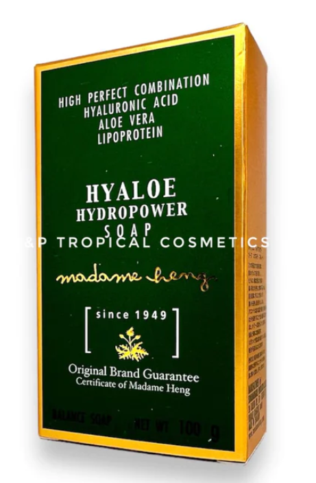 Madame Heng Hyaloe Hydropower Soap 100 g, Soap with Hyaluronic Acid, Aloe Vera and Lipoproteins 100 g.