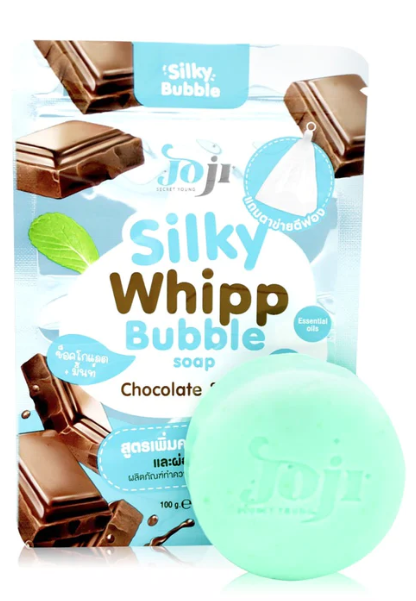 PRECIOUS SKIN Joji Secret Young Silky Whipp Bubble Soap Bright Chocolate & Mint 100 g., Gentle soap “Chocolate and Mint” 100 gr.