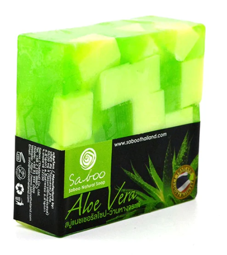 Saboo Natural Soap - Aloe Vera, 100g