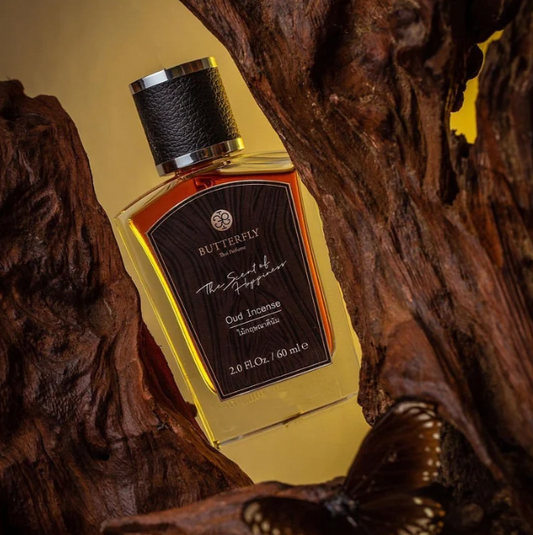 Butterfly Thai Oud Incense Perfume 60 ml., Perfume "Oud Wood Incense" 60 ml.