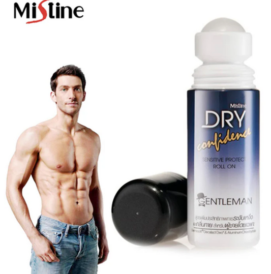 Mistine Mistine Dry Confidence Gentleman Roll-on Deodorant 50 ml., Deodorant for men "Confidentiality" 50 ml.