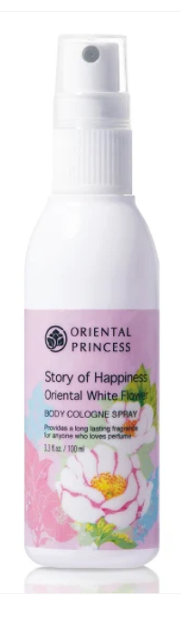 Oriental Princess Story of Happiness Oriental White Flower Body Cologne Spray (100ml)