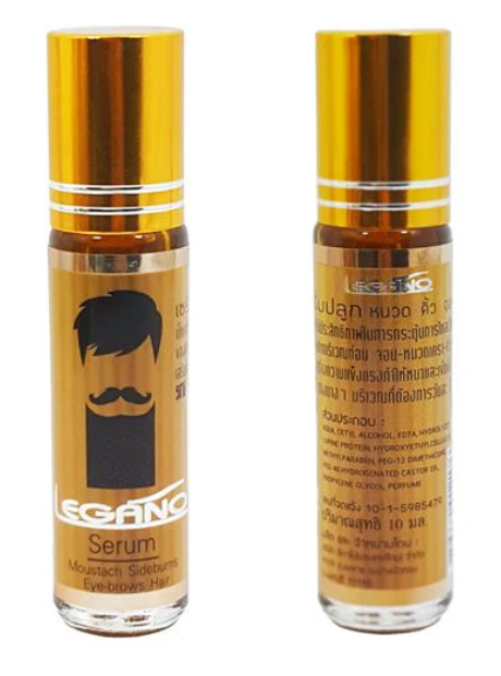 Legano Hair Growth Serum for Mustache, Sideburns, Eyebrows, Beard (10ml)