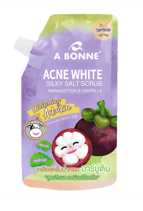 A Bonne Acne White Silky Salt Scrub Mangosteen & Centella, 350g