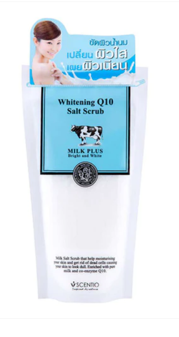 Scentio Milk Plus Whitening Q10 Salt Scrub, 300g