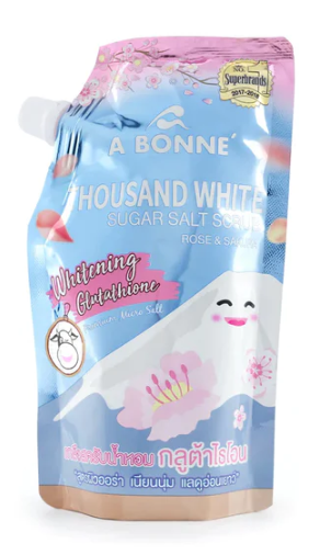 A Bonne Thousand White Sugar Salt Scrub Rose & Sakura, 350g