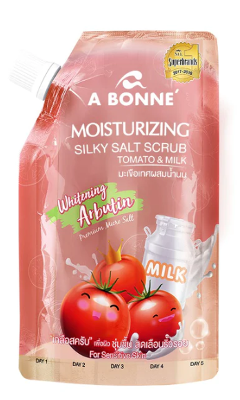 A Bonne Moisturizing Silky Salt Scrub Tomato & Milk, 350g