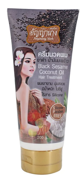 Anyanang Herb Black Sesame Coconut Oil Hair Treatment (200g)