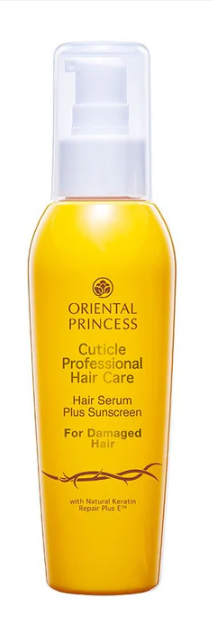 Oriental Princess Cuticle Professional Hair Care Hair Serum Plus Sunscreen for Damaged Hair, 125 ml