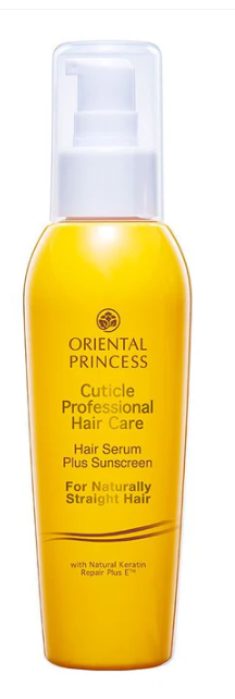 Oriental Princess Cuticle Professional Hair Care Hair Serum Plus Sunscreen for Naturally Straight Hair, 125 ml