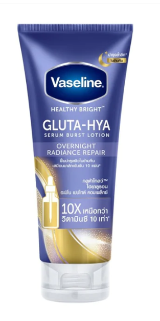 Vaseline Gluta-Hya Serum Burst Lotion Overnight Radiance Repair, 300 ml