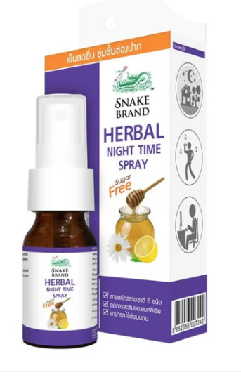 Snake Brand Herbal Night Time Mouth Spray, 15ml