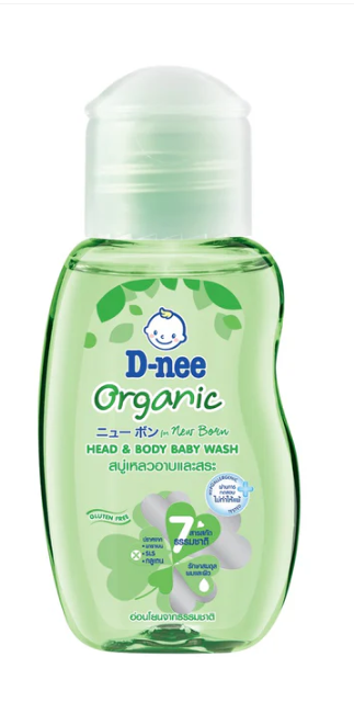 D-nee Organic Head & Body Baby Wash, 200 ml