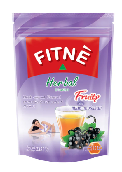 Fitne Herbal Infusion Blackcurrant Flavor Tea