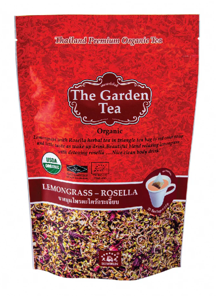 Suwirun The Garden Tea Lemongrass-Rosella (25 teabags x 2g)