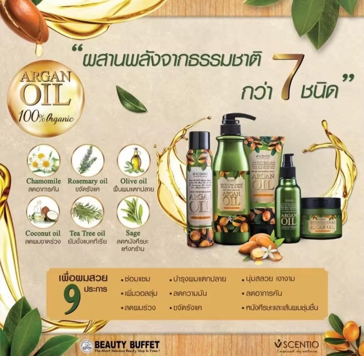 Scentio Hair Professional Argan Oil Therapy Treatment Mask