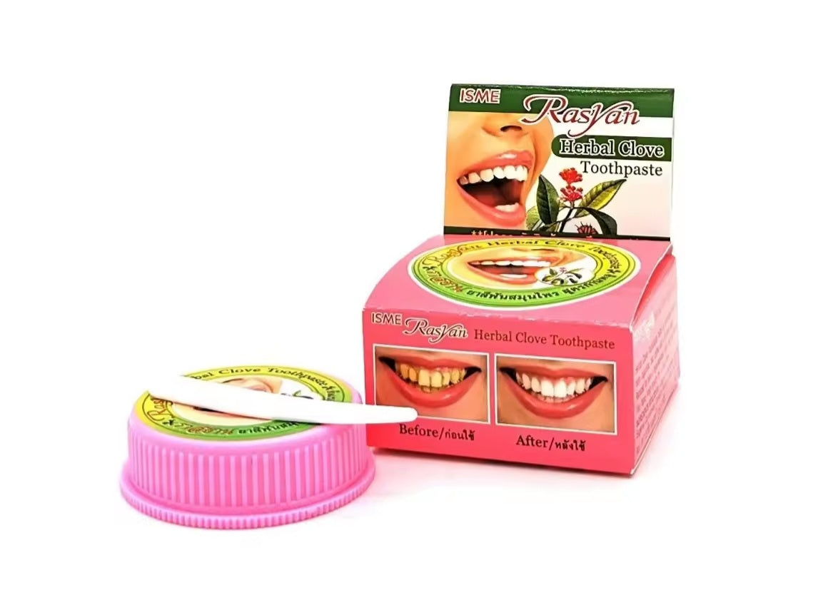 Isme Rasyan Herbal Clove Toothpaste - Famous Thai whitening toothpaste