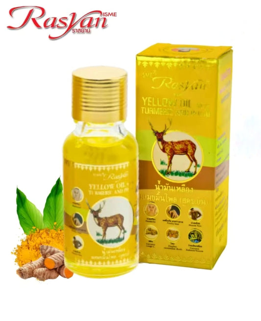 Isme Rasyan Yellow Oil with Turmeric and Phlai, 20 ml