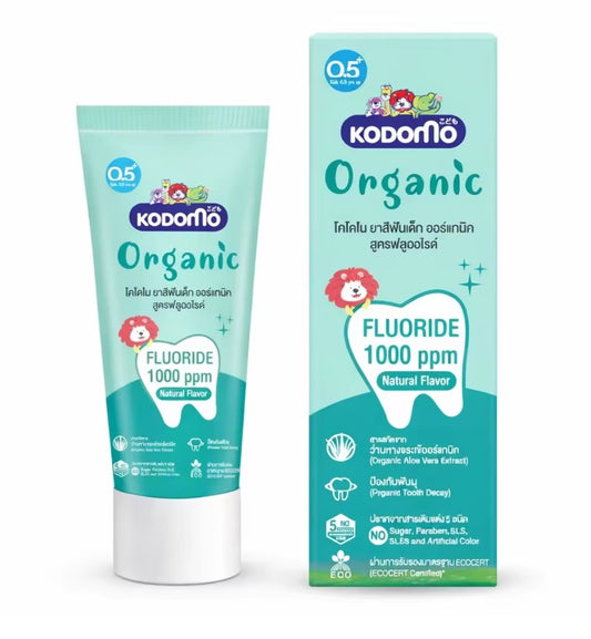 Kodomo Organic Fluoride Formula Baby Toothpaste, 40g