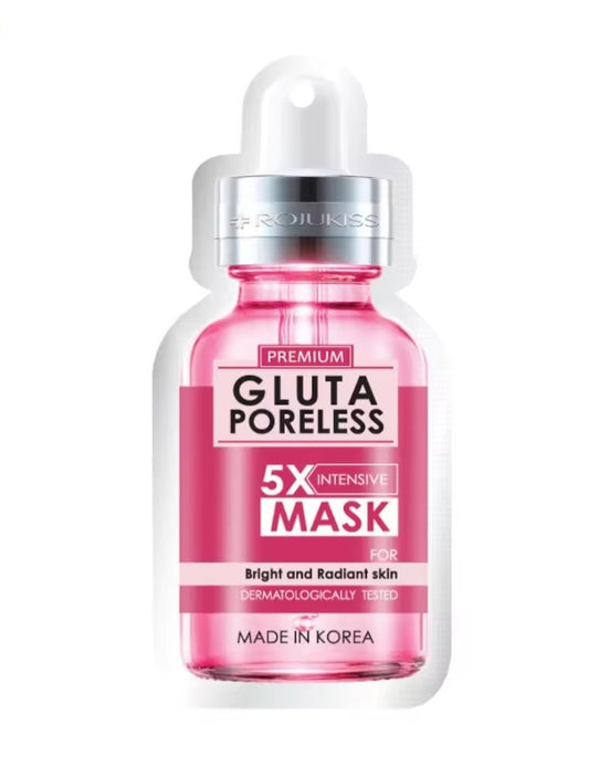 Rojukiss 'GLUTA Poreless' 5X Intensive Mask - with glutathione - radiant skin and narrow pores