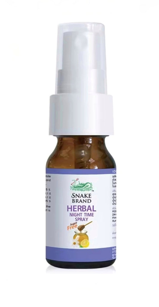 Snake Brand Herbal Night Time Mouth Spray - Oral Moisturising Spray