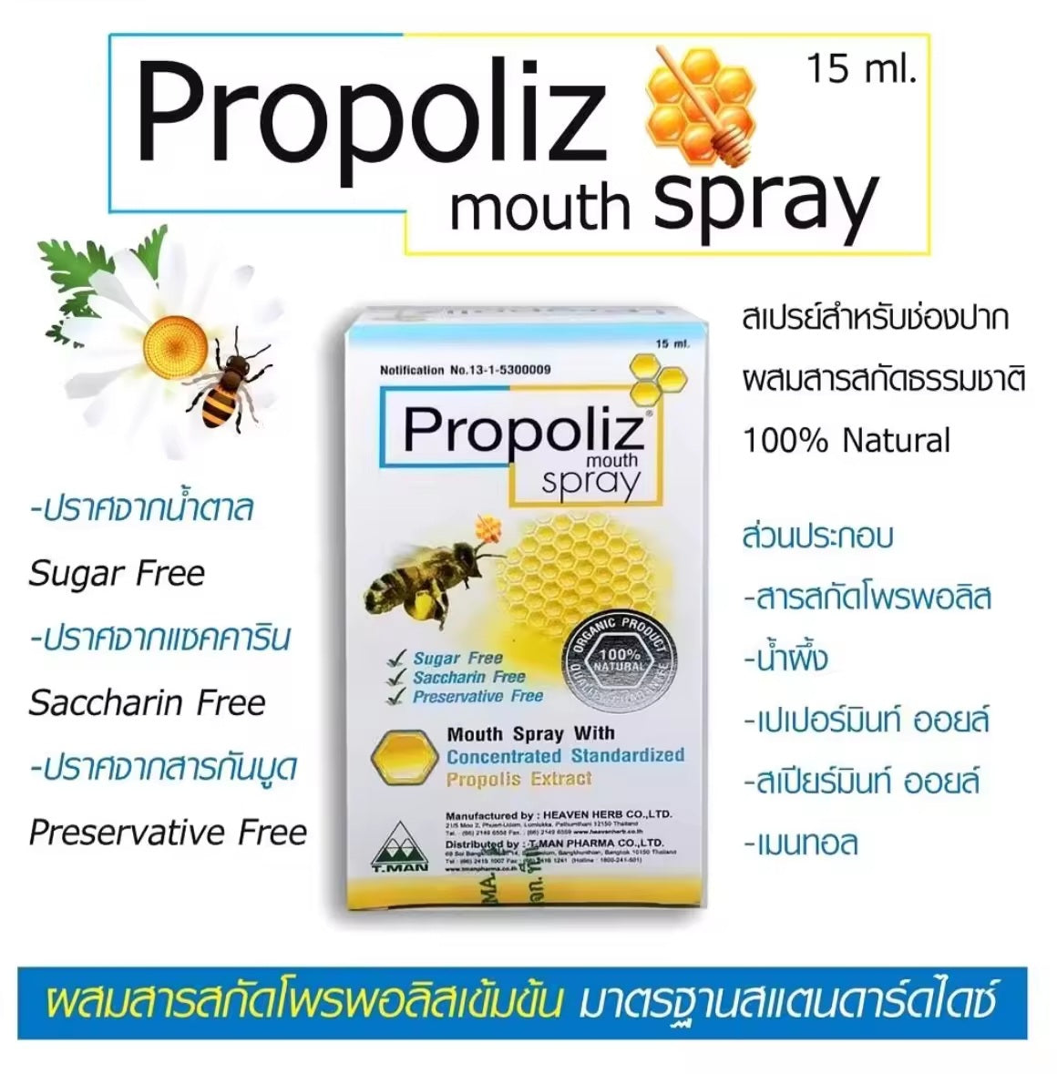 Propoliz Mouth Spray, 15ml