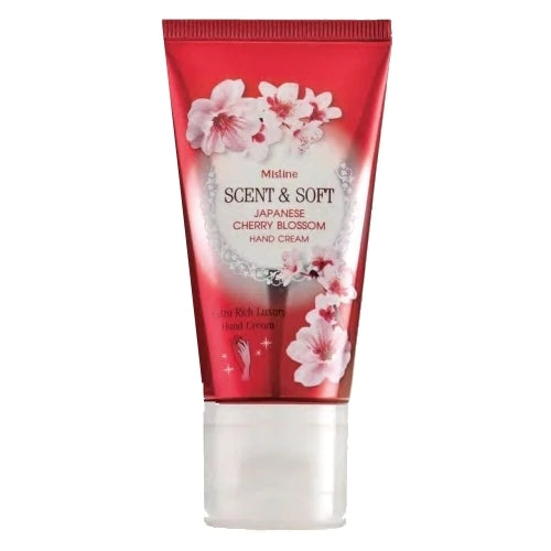 Mistine Scent & Soft Japanese Cherry Blossom Hand Cream 50 g., Hand cream "Japanese cherry" 50 gr.